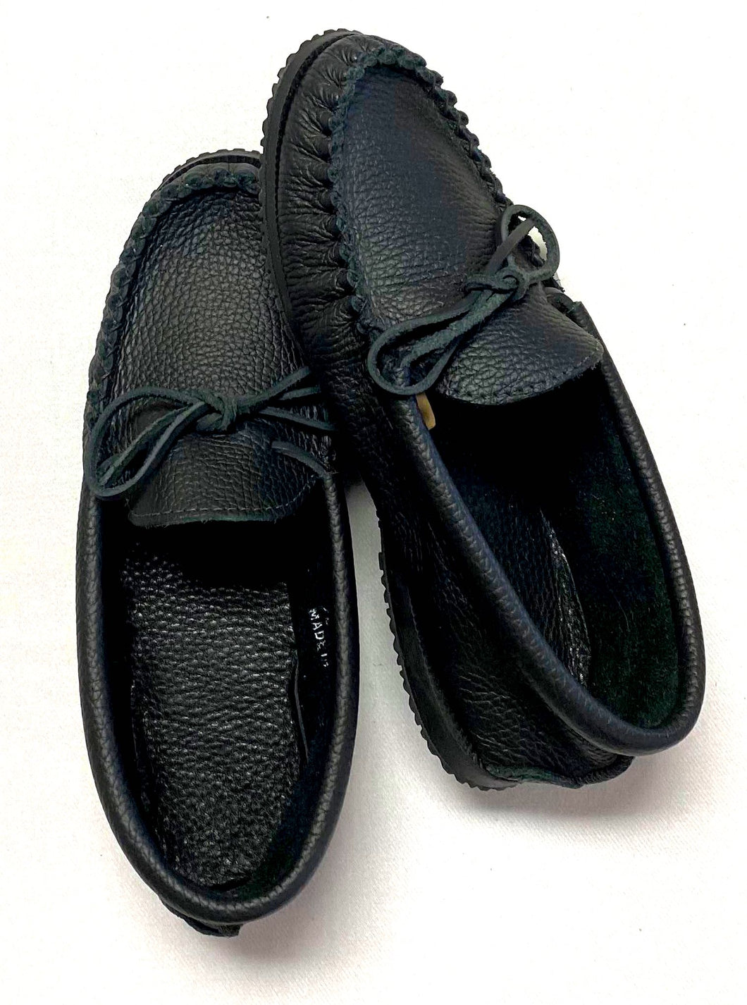 Laurentian Chief Men's Moccasins - Black Leather