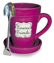 Load image into Gallery viewer, Mug Gift Set - Flower Pot Mug & Stainless Spade Spoon (Scripture Verse)