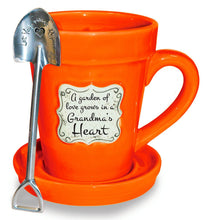 Load image into Gallery viewer, Mug Gift Set - Flower Pot Mug & Stainless Spade Spoon (Scripture Verse)