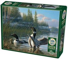 Load image into Gallery viewer, Cobble Hill 1000pc &quot;Common Loons&quot; Puzzle
