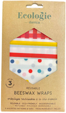 Load image into Gallery viewer, Ecologie - Beeswax Wrap 3 Packs