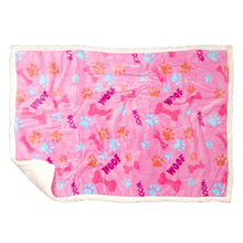 Load image into Gallery viewer, Carstens - Dog Blanket - Pink Woof

