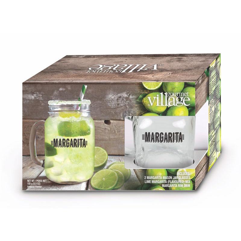 Gourmet du Village - Gift Set - Margarita Mix & Glasses