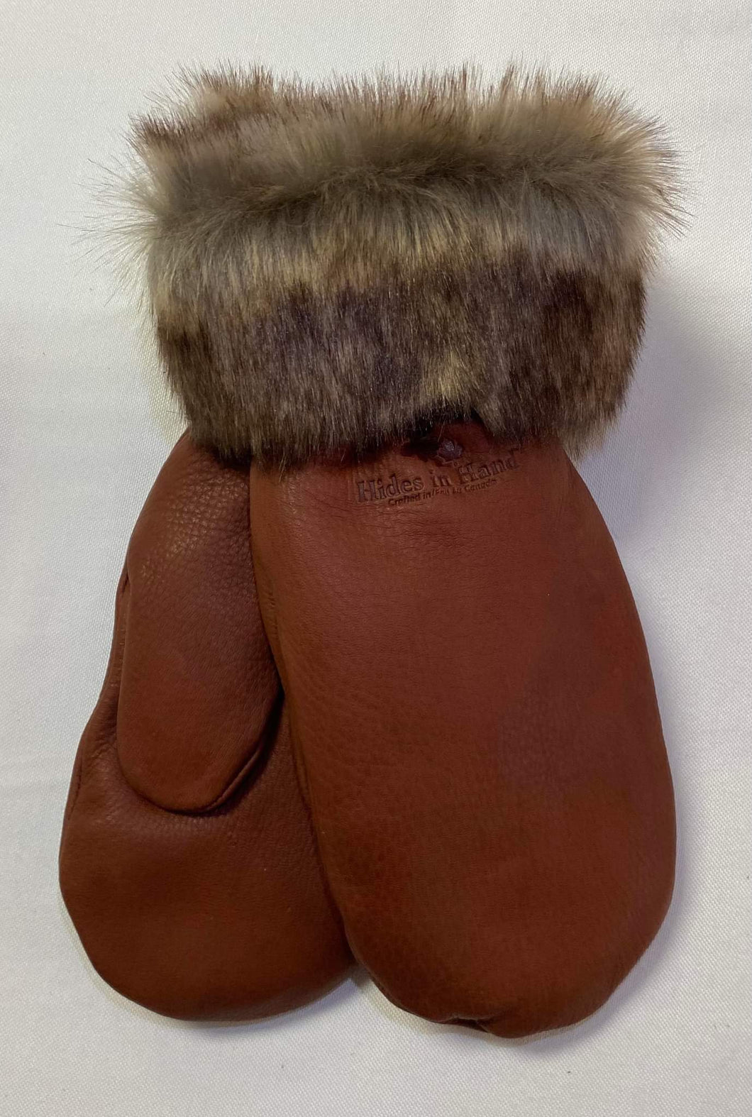 Hides in Hand - Deerskin Leather Gloves - Cognac Brown