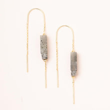 Load image into Gallery viewer, Scout Curated Wears - Rectangle Gemstone Stone Earrings
