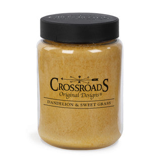 Crossroads Jar Candle - Dandelion & Sweet Grass