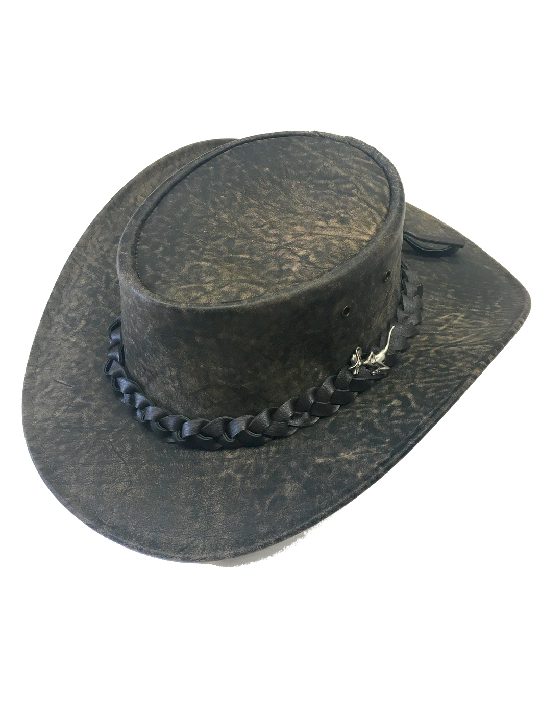 Aussie Bush Hats - Wild Roo Stonewash - Full Leather – Northwoods Gallery &  Gifts