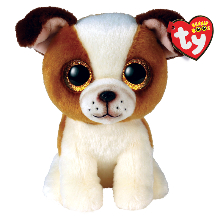 TY Beanie Boos - Hugo - Brown and White Dog