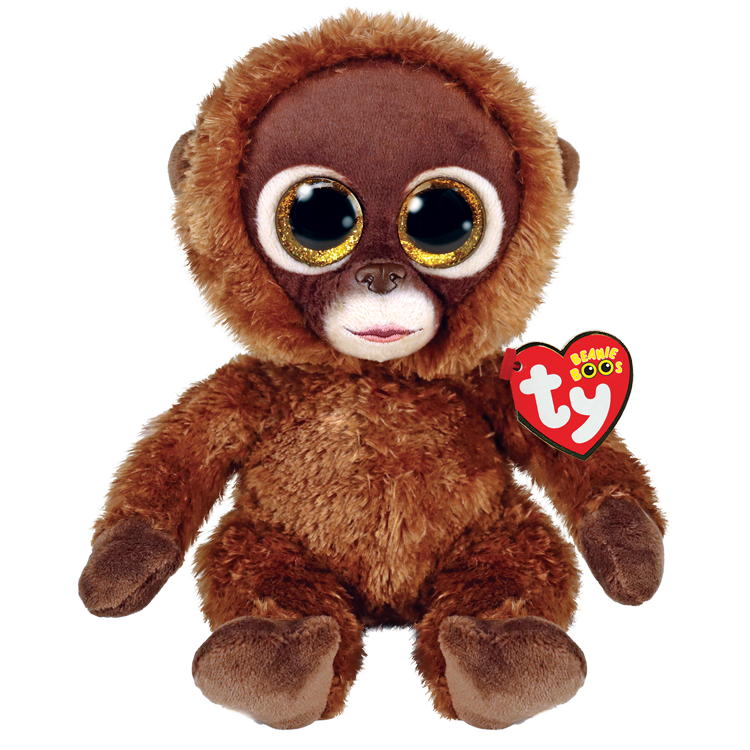 TY Beanie Boo - Chessie - Brown Monkey