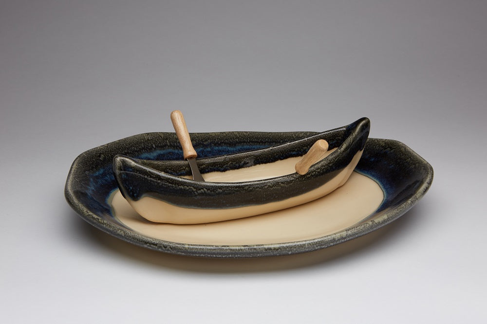 Maxwell Pottery - Canoe on a Lake Set