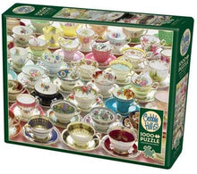 Load image into Gallery viewer, Cobble Hill 1000pc &quot;More Teacups&quot; Puzzle
