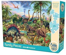 Load image into Gallery viewer, Cobble Hill 350pc &quot;Prehistoric Party&quot; 350pc Family Puzzle
