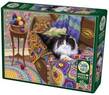 Load image into Gallery viewer, Cobble Hill 1000pc &quot;Comfy Cat&quot; Puzzle
