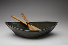 Load image into Gallery viewer, Maxwell Pottery - Dory Bowl &amp; Wooden Paddle Server Set
