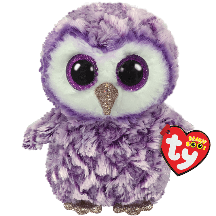 TY Beanie Boo - Moonlight - Purple Owl