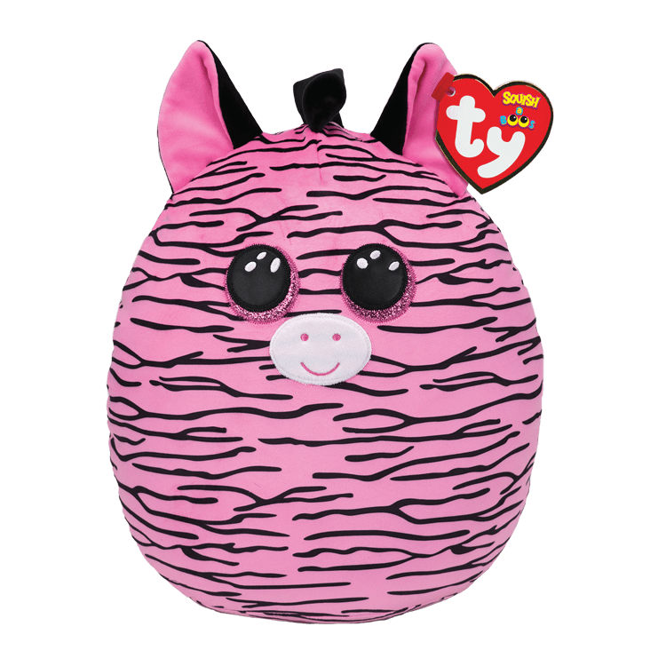 TY Squish a Boo - Zoey - Pink Zebra