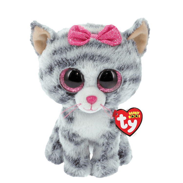 TY Beanie Boo - Kiki - Grey Stripped Kitten