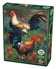 Load image into Gallery viewer, Cobble Hill 1000pc &quot;Roosters&quot; Puzzle
