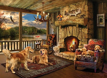 Load image into Gallery viewer, Cobble Hill 1000pc &quot;Lakeside Cabin&quot; Puzzle
