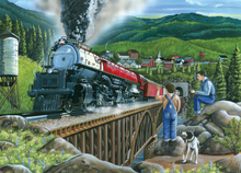 Load image into Gallery viewer, Cobble Hill 275pc &quot;Steaming Out Of Town&quot; Puzzle
