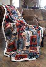 Load image into Gallery viewer, Carstens - Sherpa Throw Blanket - Lake House
