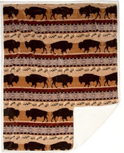 Load image into Gallery viewer, Carstens - Sherpa Throw Blanket - Southern Buffalo
