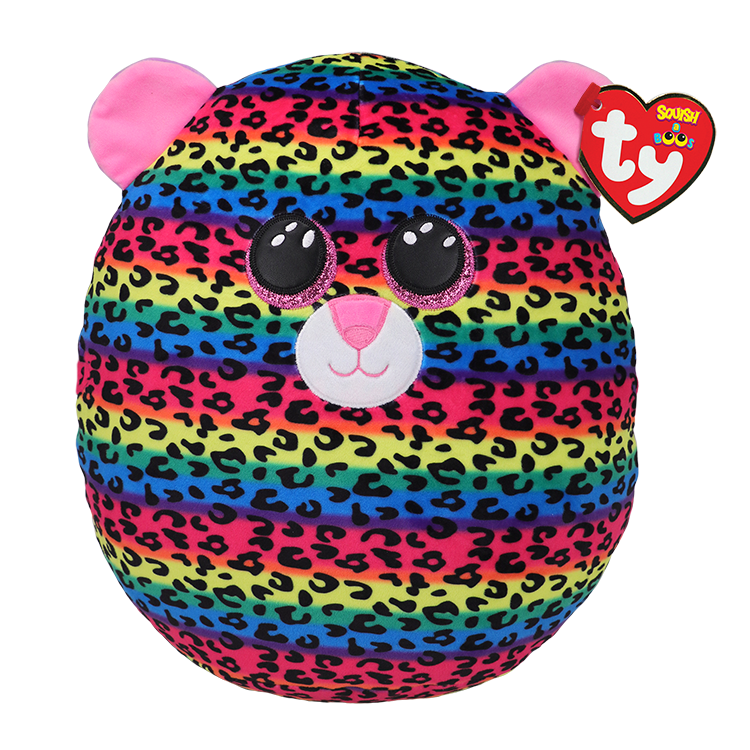 TY Squish A Boo - Dotty - Multicoloured Leopard