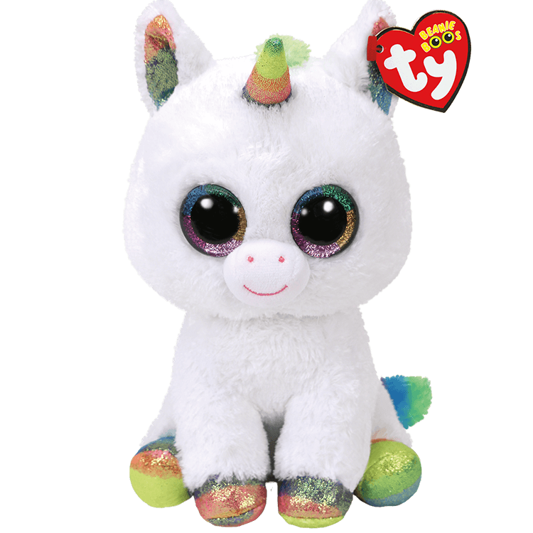 TY Beanie Boo - Pixy - White Unicorn