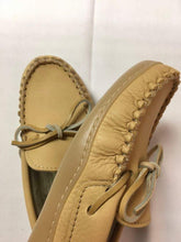 Load image into Gallery viewer, Laurentian Chied Women&#39;s Moccasins - Natural Moose Hide
